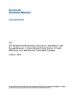The relationship of depressive symptoms, self-esteem, and sexual behaviors in urban men at risk for human immune deficiency virus and sexually transmitted diseases